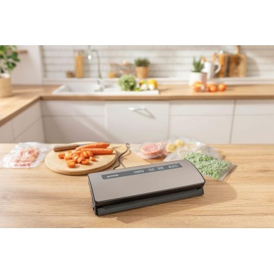 Вакуумный упаковщик GORENJE, электронное упр, 120 Вт., ф-ция запаивания и вакуумирования, серебристый (VS120ES)