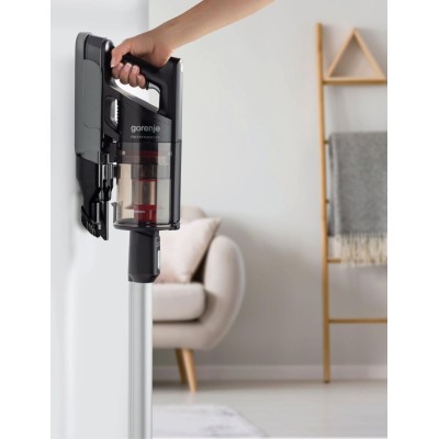 Вертик.беспроводный пылесос Gorenje SVC252FMBK/контейн/2 в 1-ручн и вертик/HEPA/60 мин/черный (SVC252FMBK)