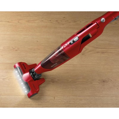 Вертик.беспроводный пылесос Gorenje SVC252GFR/контейн/2 в 1-ручн и вертик/HEPA/70 мин/красный (SVC252GFR)