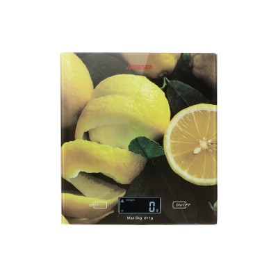 Весы Ardesto кухонные Lemon, 5кг, AAAx2 в компл, стекло, многоцветный (SCK-893LEMON)
