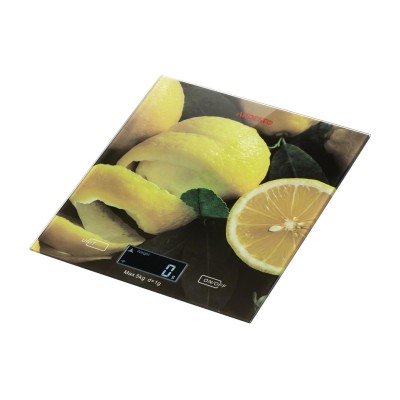 Весы Ardesto кухонные Lemon, 5кг, AAAx2 в компл, стекло, многоцветный (SCK-893LEMON)