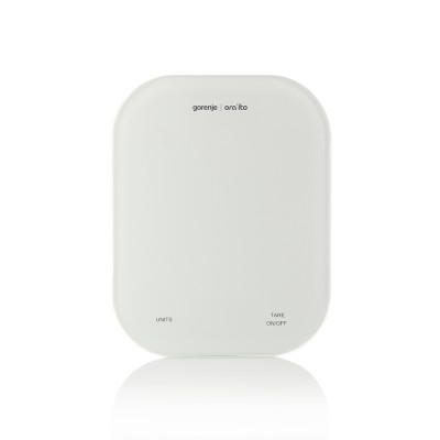 Весы Gorenje кухонные, 10кг, AAAx3 в компл, стекло, белый (KT10ORAW)