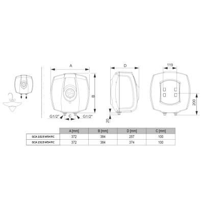 Водонагрівач TESY GCA 1015 M54 RC