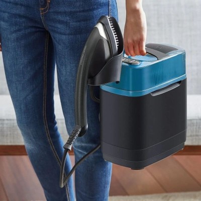 Гладильная система Tefal IXEO POWER, 2170Вт, 1100мл, паровой удар -200гр, постоянный пар - 90гр, с доской для глажки, нерж. сталь, черно-синий (QT2022