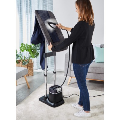 Гладильная система Tefal IXEO+, 2980Вт, 1000мл, паровой удар -90гр, верт. отпаривание, керам. подошва, черный (QT1510E0)