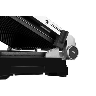 Гриль Ardesto прижимной 2000Вт, темп. режимов-6, съёмные пластины, раскрытие на 180°, металл, серебристый (GK-2000M)