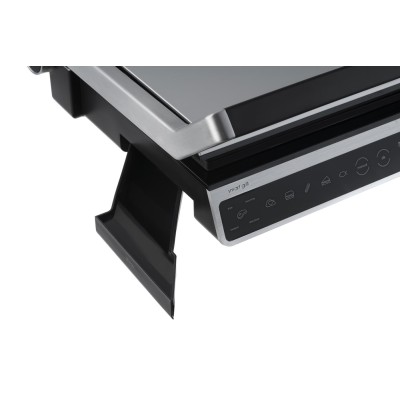 Гриль Ardesto прижимной 2000Вт, темп. режимов-6, съёмные пластины, раскрытие на 180°, металл, серебристый (GK-STC20)