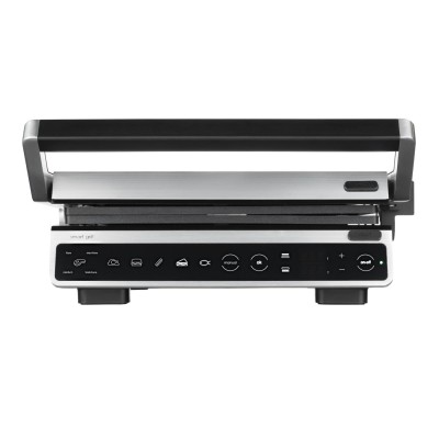 Гриль Ardesto прижимной 2000Вт, темп. режимов-6, съёмные пластины, раскрытие на 180°, металл, серебристый (GK-STC20)