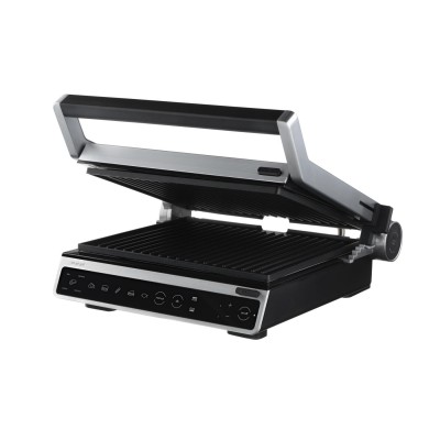 Гриль Ardesto прижимной 2000Вт, темп. режимов-6, съёмные пластины, раскрытие на 180°, металл, серебристый (GK-STC20)