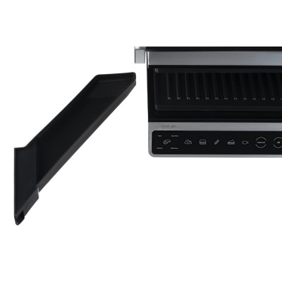 Гриль Ardesto прижимной 2000Вт, темп. режимов-6, съёмные пластины, раскрытие на 180°, металл, серебристый (GK-STC20)