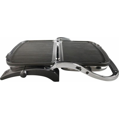 Гриль Gorenje прижимной, 1800Вт, темп. режимов-4, съёмные пластины, металл, серый (KR1800EPRO)