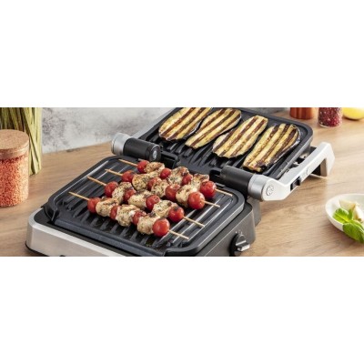 Гриль Tefal прижимной OptiGrill 2100Вт, темп. режимов-4, съёмные пластины, металл (GC774D30)