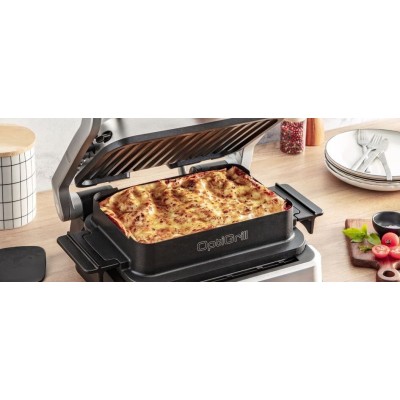 Гриль Tefal прижимной OptiGrill 2100Вт, темп. режимов-4, съёмные пластины, металл (GC774D30)