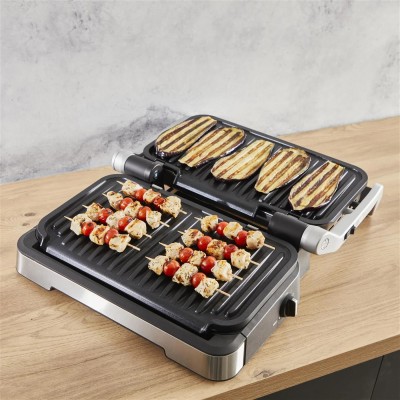 Гриль Tefal прижимной OptiGrill 4in1 XL 2200Вт, темп. режимов-4 съёмные пластины, металл (GC784D30)