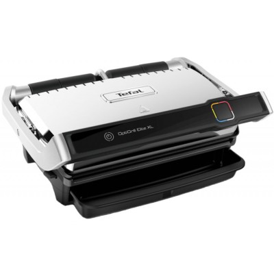Гриль Tefal прижимной OptiGrill Elite XL 2200Вт, темп. режимов-16, съёмные пластины, металл (GC760D30)