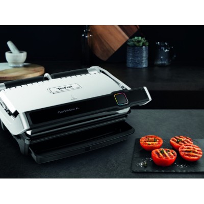 Гриль Tefal прижимной OptiGrill Elite XL 2200Вт, темп. режимов-16, съёмные пластины, металл (GC760D30)