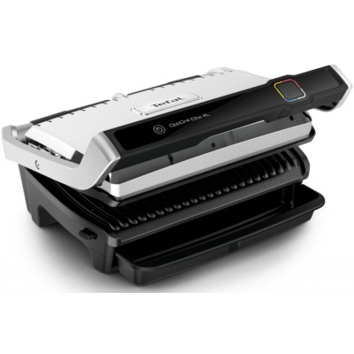 Гриль Tefal прижимной OptiGrill Elite XL 2200Вт, темп. режимов-16, съёмные пластины, металл (GC760D30)