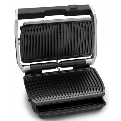 Гриль Tefal прижимной OptiGrill Elite XL 2200Вт, темп. режимов-16, съёмные пластины, металл (GC760D30)