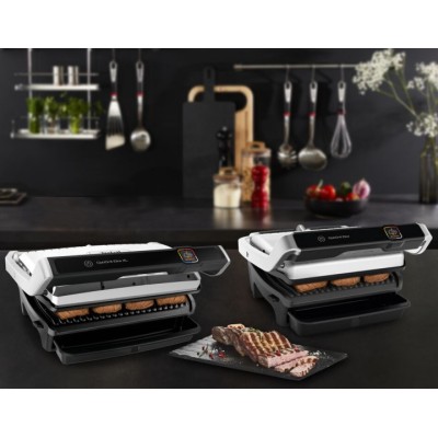 Гриль Tefal прижимной OptiGrill Elite XL 2200Вт, темп. режимов-16, съёмные пластины, металл (GC760D30)