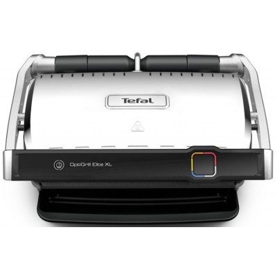 Гриль Tefal прижимной OptiGrill Elite XL 2200Вт, темп. режимов-16, съёмные пластины, металл (GC760D30)