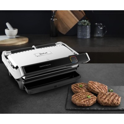 Гриль Tefal прижимной OptiGrill Elite XL 2200Вт, темп. режимов-16, съёмные пластины, металл (GC760D30)
