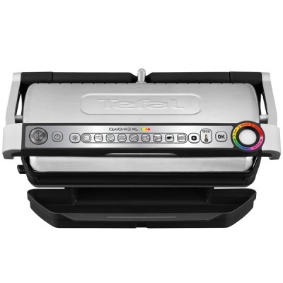 Гриль Tefal прижимной OptiGrill+ XL 2000Вт, темп. режимов-4, съёмные пластины, металл (GC722D34)