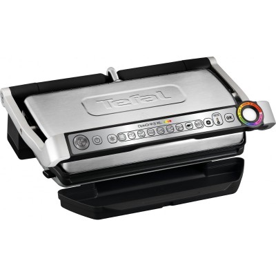 Гриль Tefal прижимной OptiGrill+ XL 2000Вт, темп. режимов-4, съёмные пластины, металл (GC722D34)