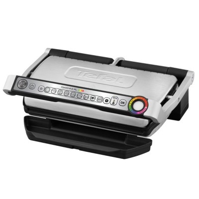 Гриль Tefal прижимной OptiGrill+ XL 2000Вт, темп. режимов-4, съёмные пластины, металл (GC722D34)