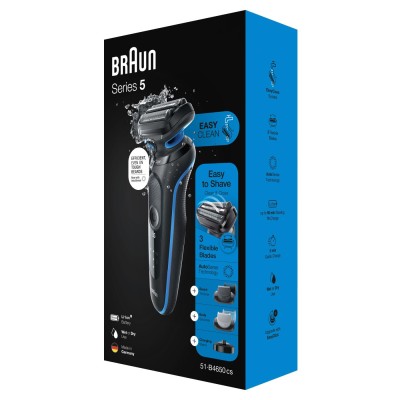 Електрична бритва BRAUN Series 5 51-B4650cs Чорний / Синій