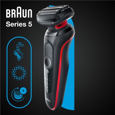 Електрична бритва BRAUN Series 5 51-R1000s чорна/червона