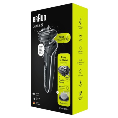 Електрична бритва BRAUN Series 5 51-W1600s Чорний / Білий