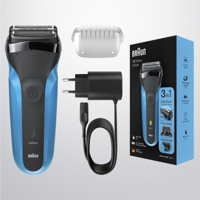 Електрична бритва BRAUN Електрична бритва Series 3 310BT black/blue