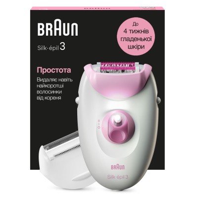 Епілятор BRAUN Електр епiлятор Silk-еpil 3 SE 3-031