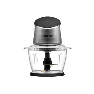 Измельчитель Ardesto, 400Вт, чаша-1000мл, стекло, корпус-пластик/металл, черно-серебристый (CHK-4001BR)