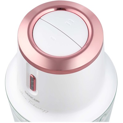 Измельчитель Sencor Accu technology, 200Вт, чаша-500мл, стекло, USB-C, чопер, беспроводной, белый (SCB9000WH)
