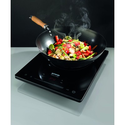 Индукционная плитка Gorenje ICE2000SP/1 зона нагрева/8 уровней мощности/сенсорное управление/черная (ICE2000SP)