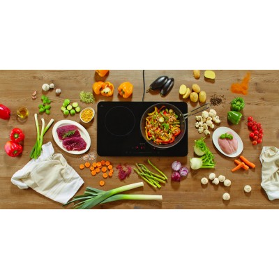 Индукционная плитка Gorenje ICE3500DP/2 зоны нагрева/7 уровней мощности/сенсорное управление/черная (ICE3500DP)