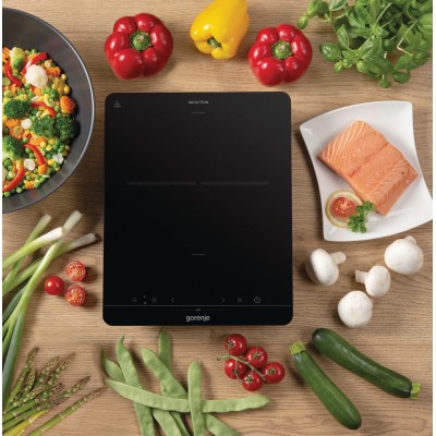 Индукционная плитка Gorenje ICM2000SP/1 зона нагрева/10 уровней мощности/сенсорное управление/черная (ICM2000SP)