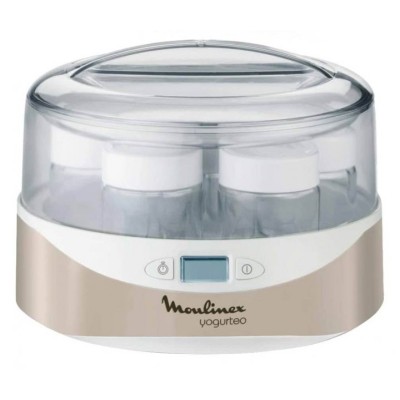 Йогуртница Moulinex Yogurteo 15Вт, стаканов-7х0.16л (стекло), пластик, белый (YG231E32)