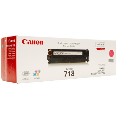 Картридж Canon 718 LBP7200/7210/7660/7680/8330/8340/8350/8360/8380/8540/8550/8580 Magenta (2900 стр (2660B002)