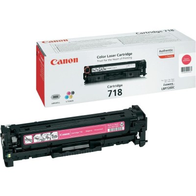 Картридж Canon 718 LBP7200/7210/7660/7680/8330/8340/8350/8360/8380/8540/8550/8580 Magenta (2900 стр (2660B002)