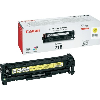 Картридж Canon 718 LBP7200/7210/7660/7680/8330/8340/8350/8360/8380/8540/8550/8580 Yellow (2900 стр) (2659B002)