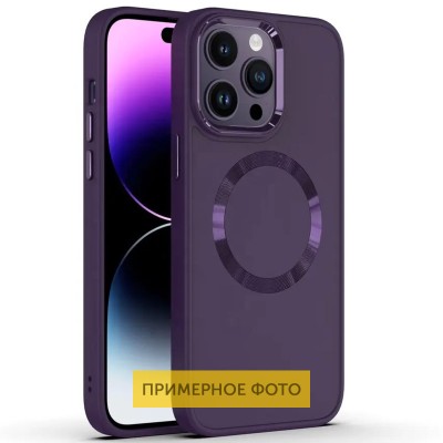 Купити TPU чехол Bonbon Metal Style with MagSafe для Apple iPhone 13 (6.1") Фиолетовый / Dark Purple