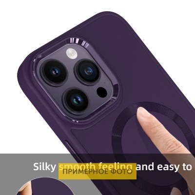 Купити TPU чехол Bonbon Metal Style with MagSafe для Apple iPhone 13 (6.1") Фиолетовый / Dark Purple