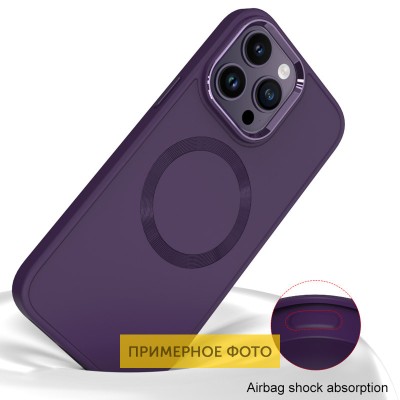 Купити TPU чехол Bonbon Metal Style with MagSafe для Apple iPhone 13 (6.1") Фиолетовый / Dark Purple