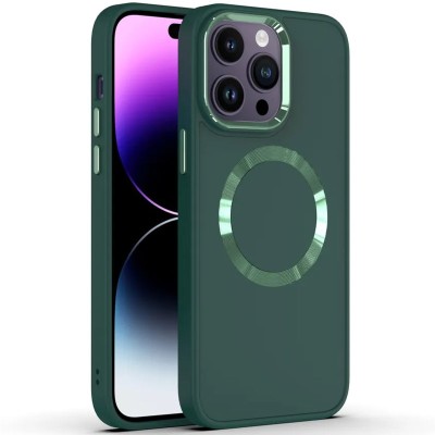 Купити TPU чехол Bonbon Metal Style with MagSafe для Apple iPhone 14 Pro (6.1") Зеленый / Army Green Купити TPU чехол Bonbon Metal Style with MagSafe для Apple iPhone 14 Pro (6.1") Зеленый / Army Green