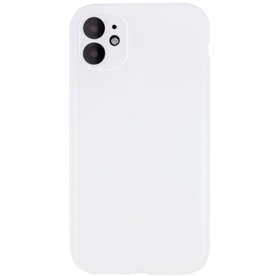 Купити Чехол Silicone Case Full Camera Protective (AA) NO LOGO для Apple iPhone 12 (6.1") Белый / White