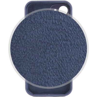 Купити Чехол Silicone Case Full Camera Protective (AA) NO LOGO для Apple iPhone 12 (6.1") Темно-синий / Midnight blue