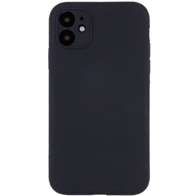 Купити Чехол Silicone Case Full Camera Protective (AA) NO LOGO для Apple iPhone 12 (6.1") Черный / Black