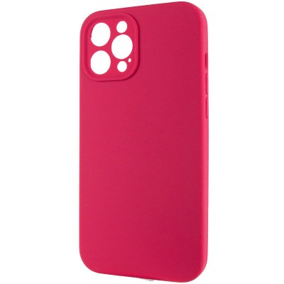 Купити Чехол Silicone Case Full Camera Protective (AA) NO LOGO для Apple iPhone 12 Pro (6.1") Красный / Rose Red